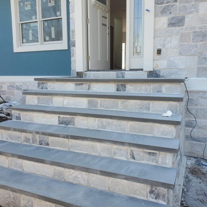 Home Remodeling Stone Work on Staircases